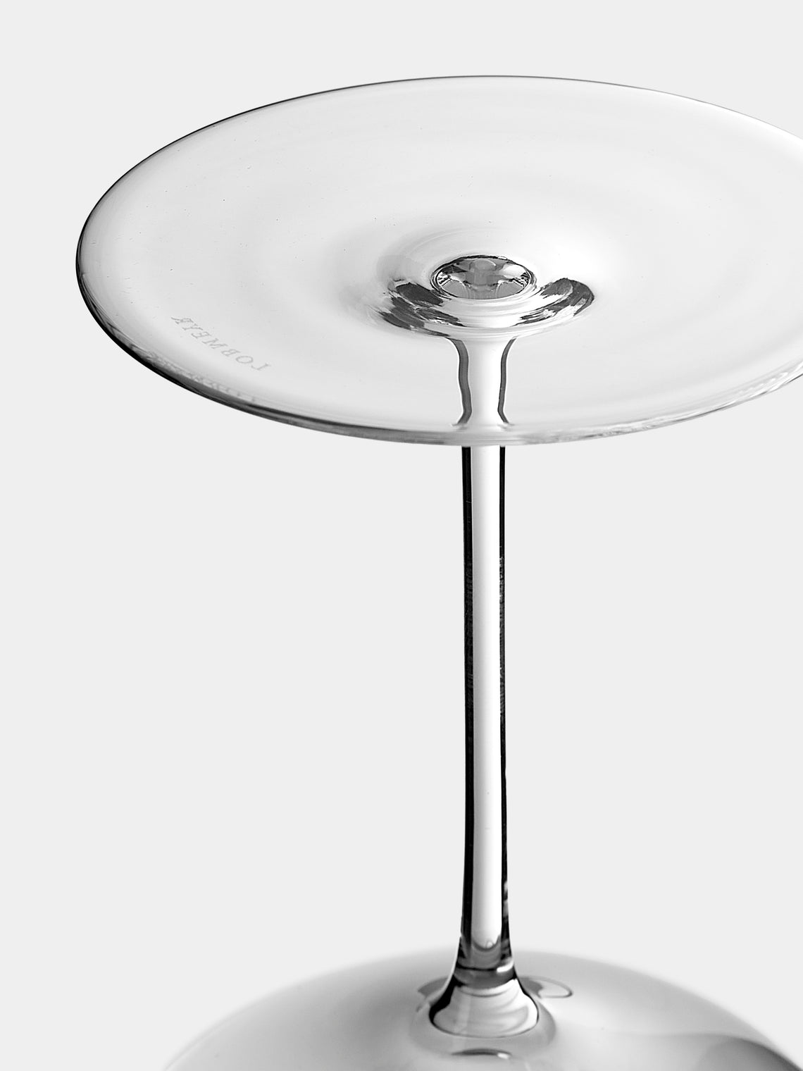 Lobmeyr - Ballerina Hand-Blown Crystal Burgundy Glass - Clear - ABASK