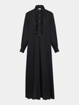 Sebline - Women's Ruffle Cotton Shirt Dress | Size: XS - White - ABASK - 