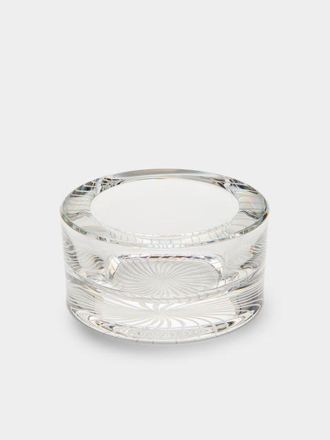 Antique and Vintage - Mid-Century Crystal Ashtray - Clear - ABASK - 