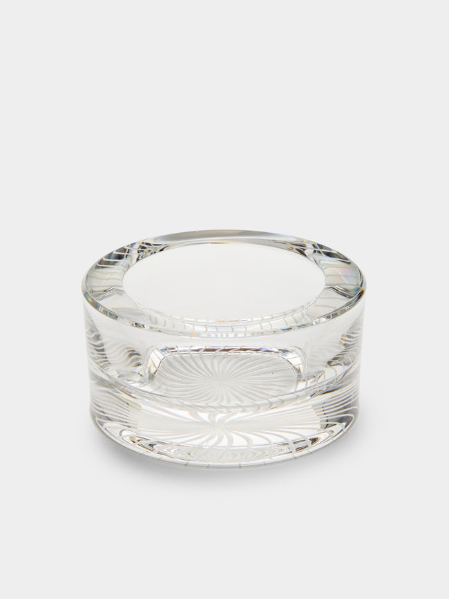 Antique and Vintage - Mid-Century Crystal Ashtray - Clear - ABASK - 