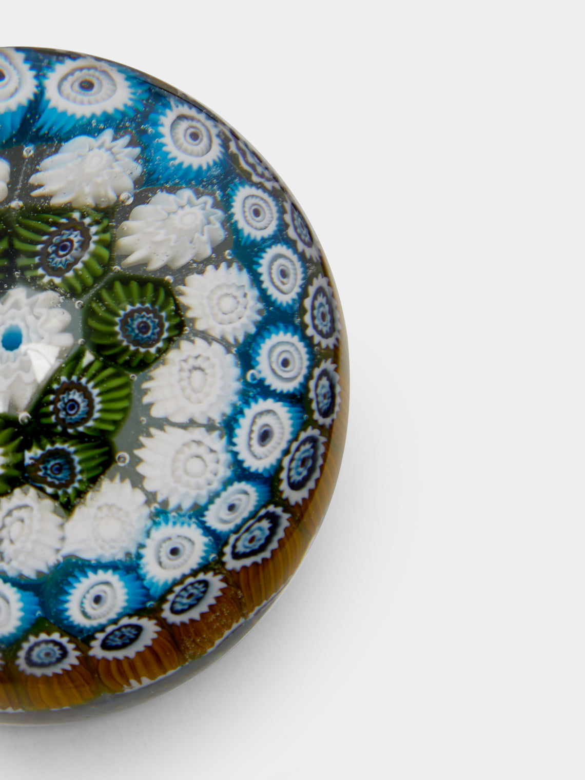 Antique and Vintage - Mid-Century Murano Millefiori Glass Paperweight -  - ABASK