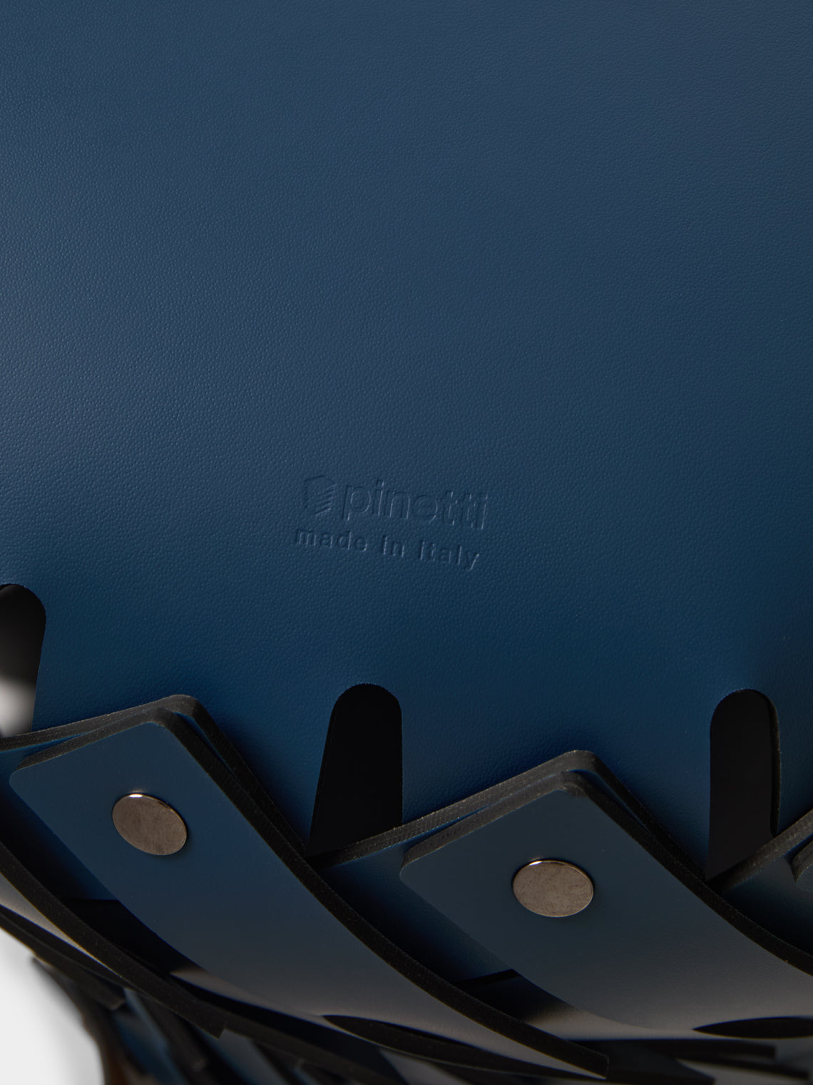 Pinetti - Almeria Handwoven Leather Basket - Navy - ABASK