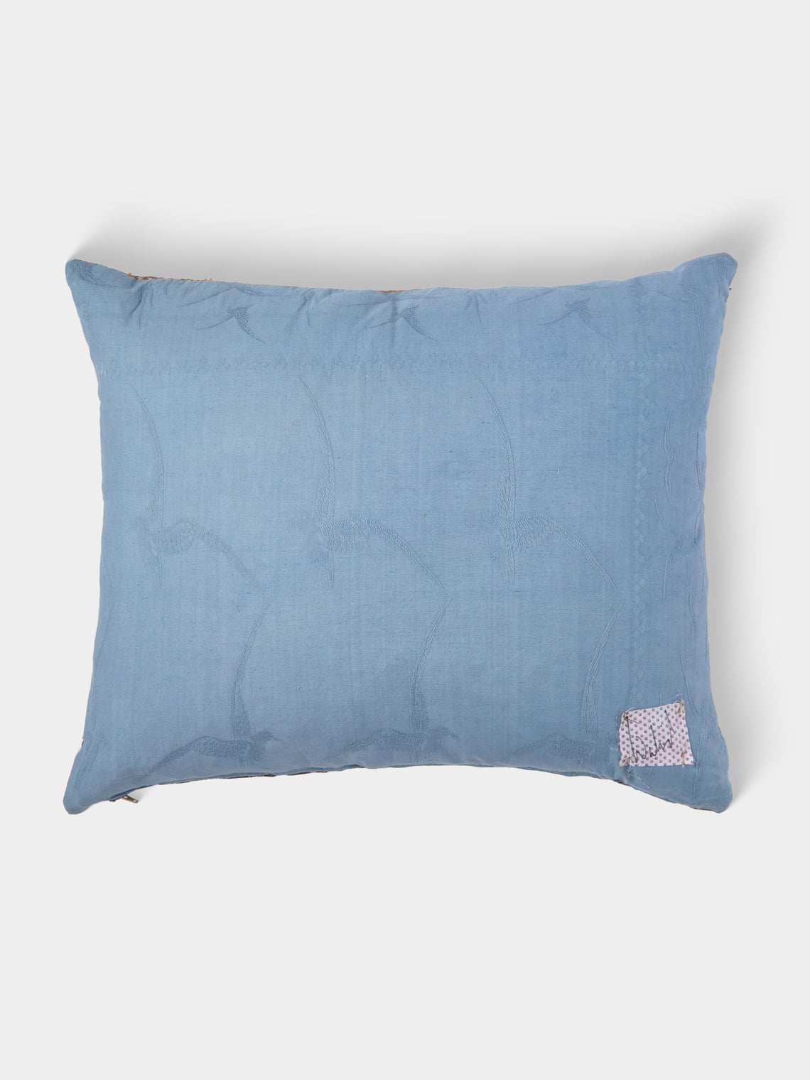 By Walid - 17th-Century Flemish Verdure Tapestry Linen Cushion (23.5in/60cm) - Multiple - ABASK