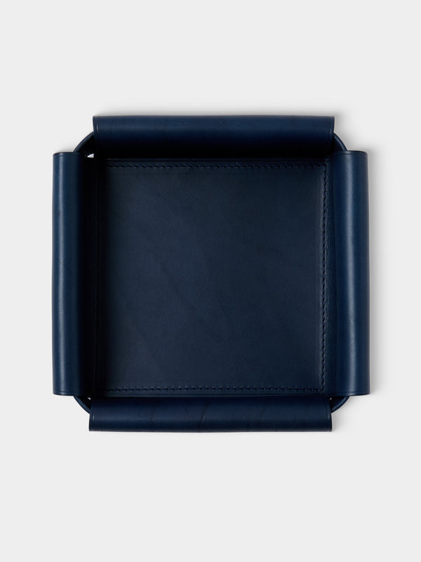 Otzi Studio - Assembly Leather Valet Tray (10in/26cm) - Blue - ABASK - 