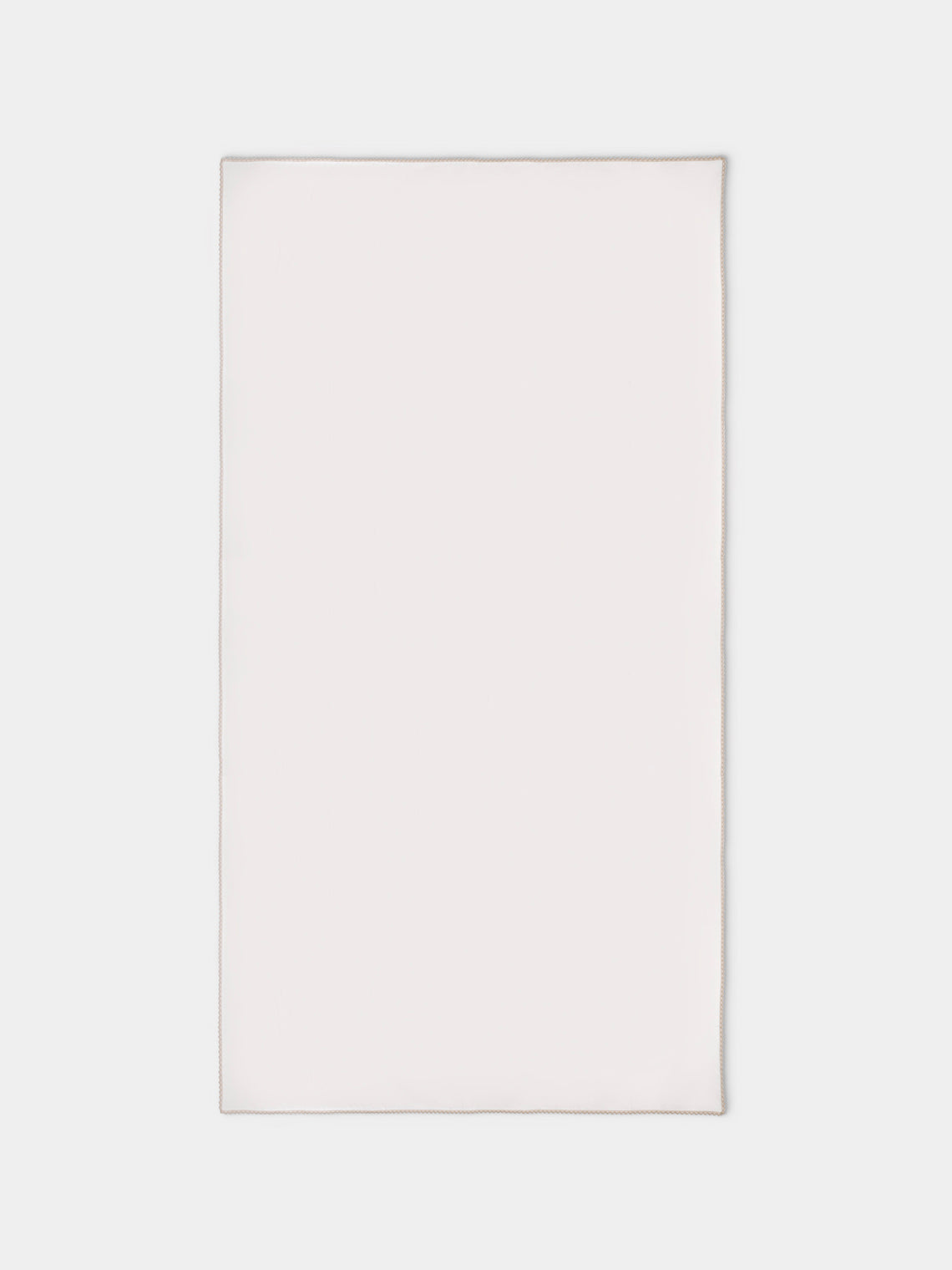 Borgo delle Tovaglie - Bagheria Embroidered Linen Rectangular Tablecloth (165.5in/4.2m) - Ivory - ABASK