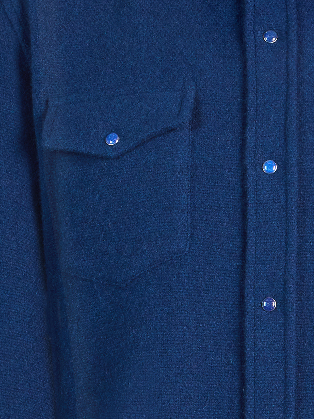 God's True Cashmere - Cashmere Shirt | Size: M - Navy - ABASK