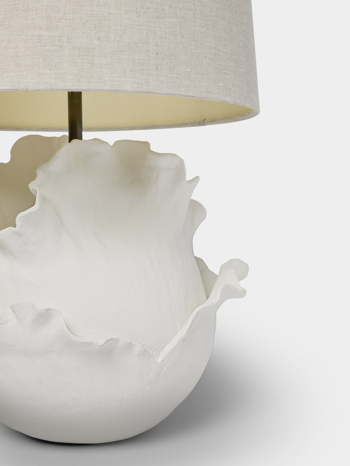 Legato Studio - Patience Hand-Cast Composite Table Lamp - Ivory - ABASK