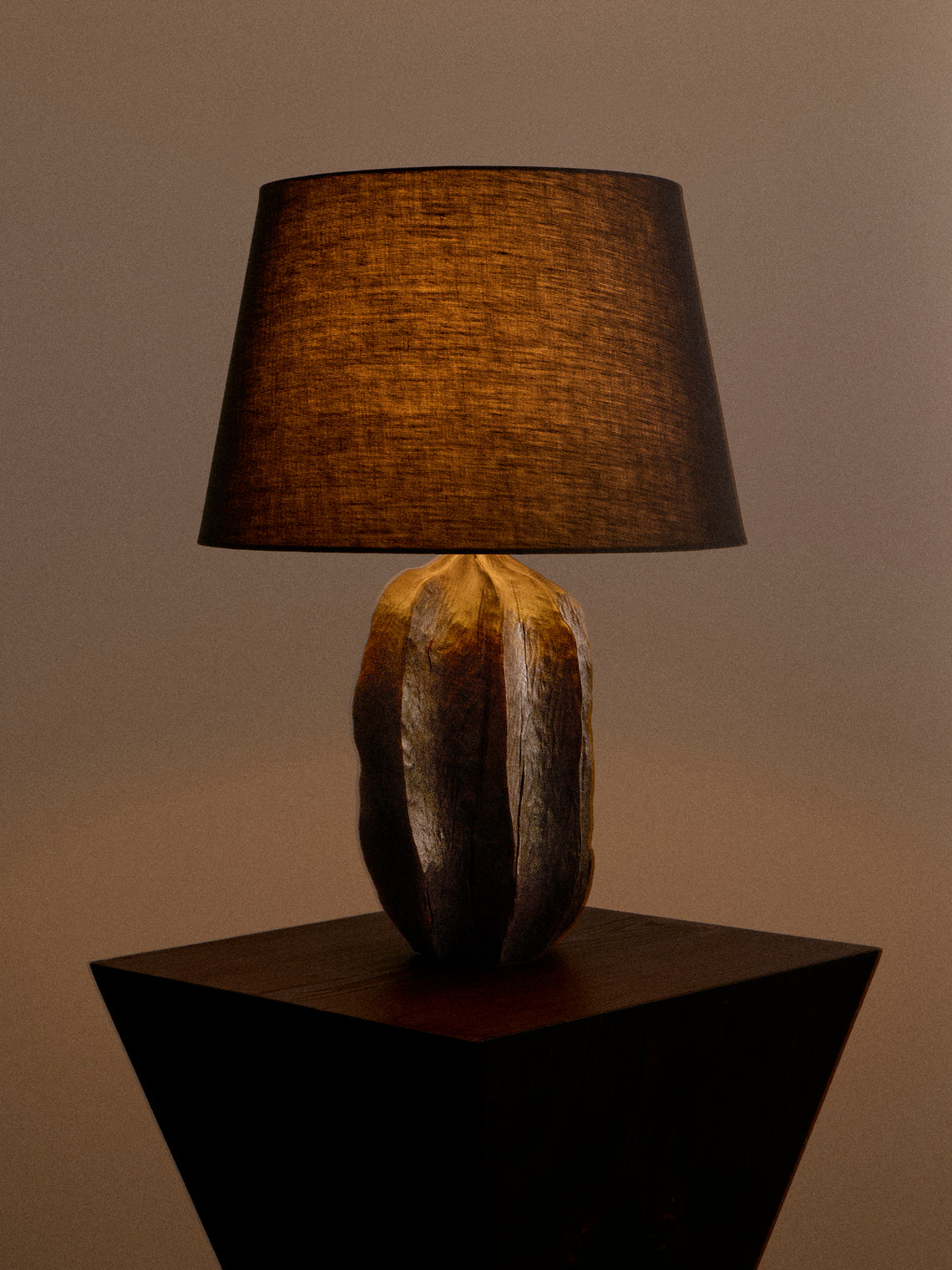 Jamie Gaunt Designs - No. 11 Scorched Oak Table Lamp - Black - ABASK