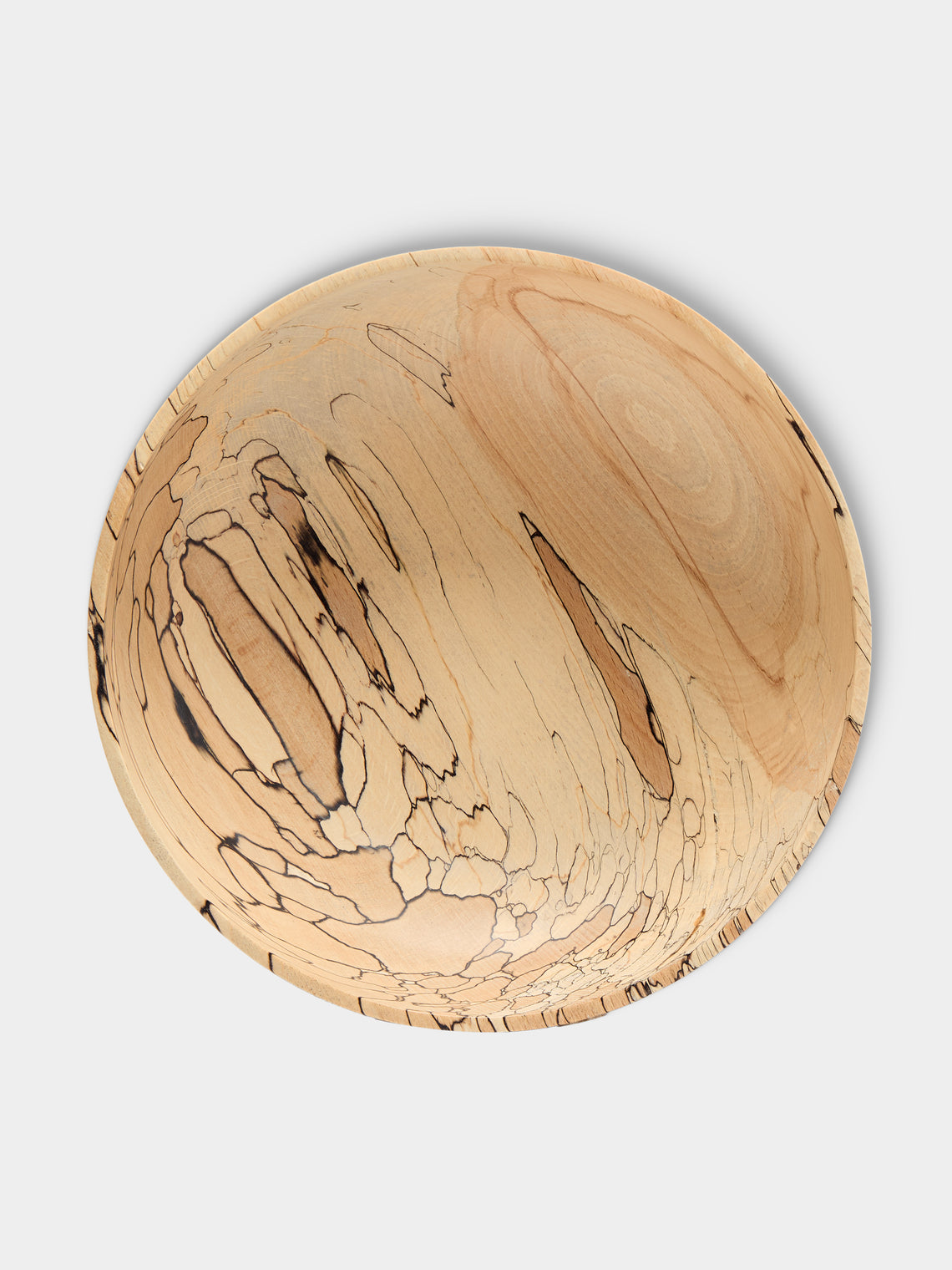 Bird & Branch - Hand-Turned Spalted Beech Tall Bowl - Natural - ABASK