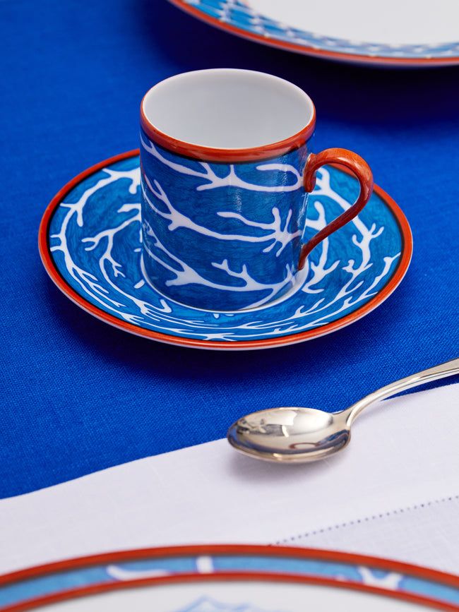 Pinto Paris - Lagon Porcelain Coffee Cup and Saucer -  - ABASK