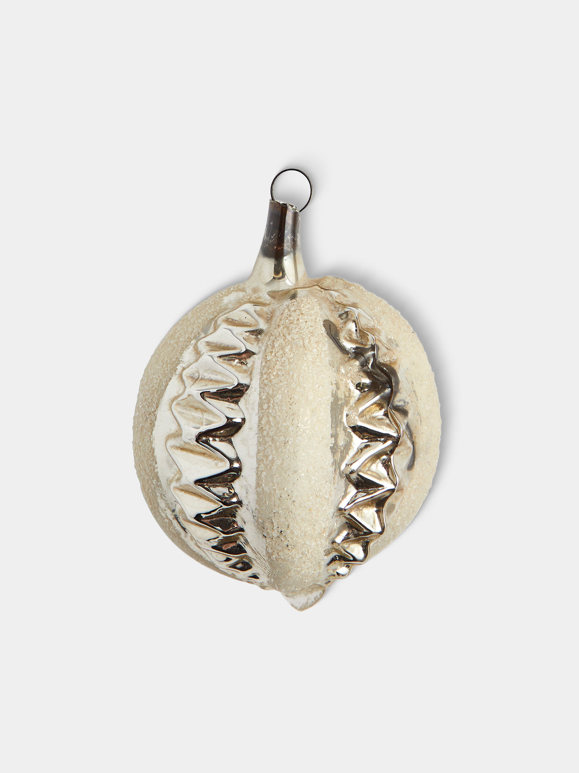Antique and Vintage - Early-20th-Century Desserts Glass Baubles (Set of 12) - Silver - ABASK