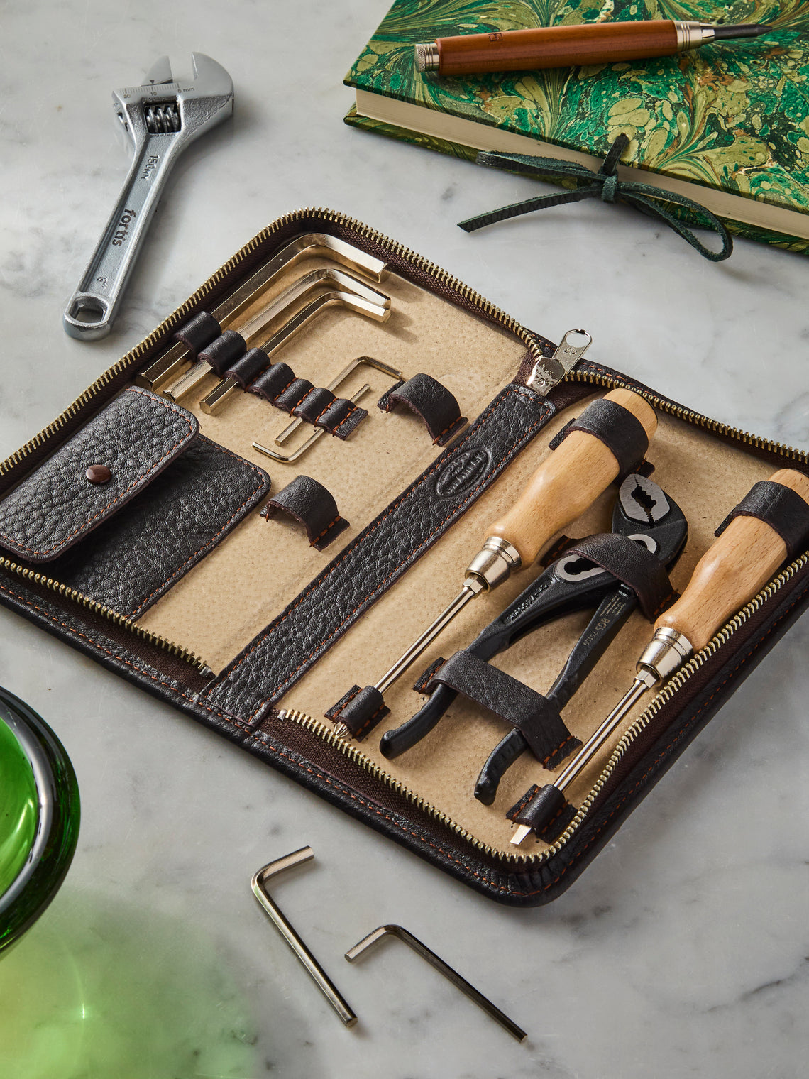 F. Hammann - Leather Toolkit - Brown - ABASK