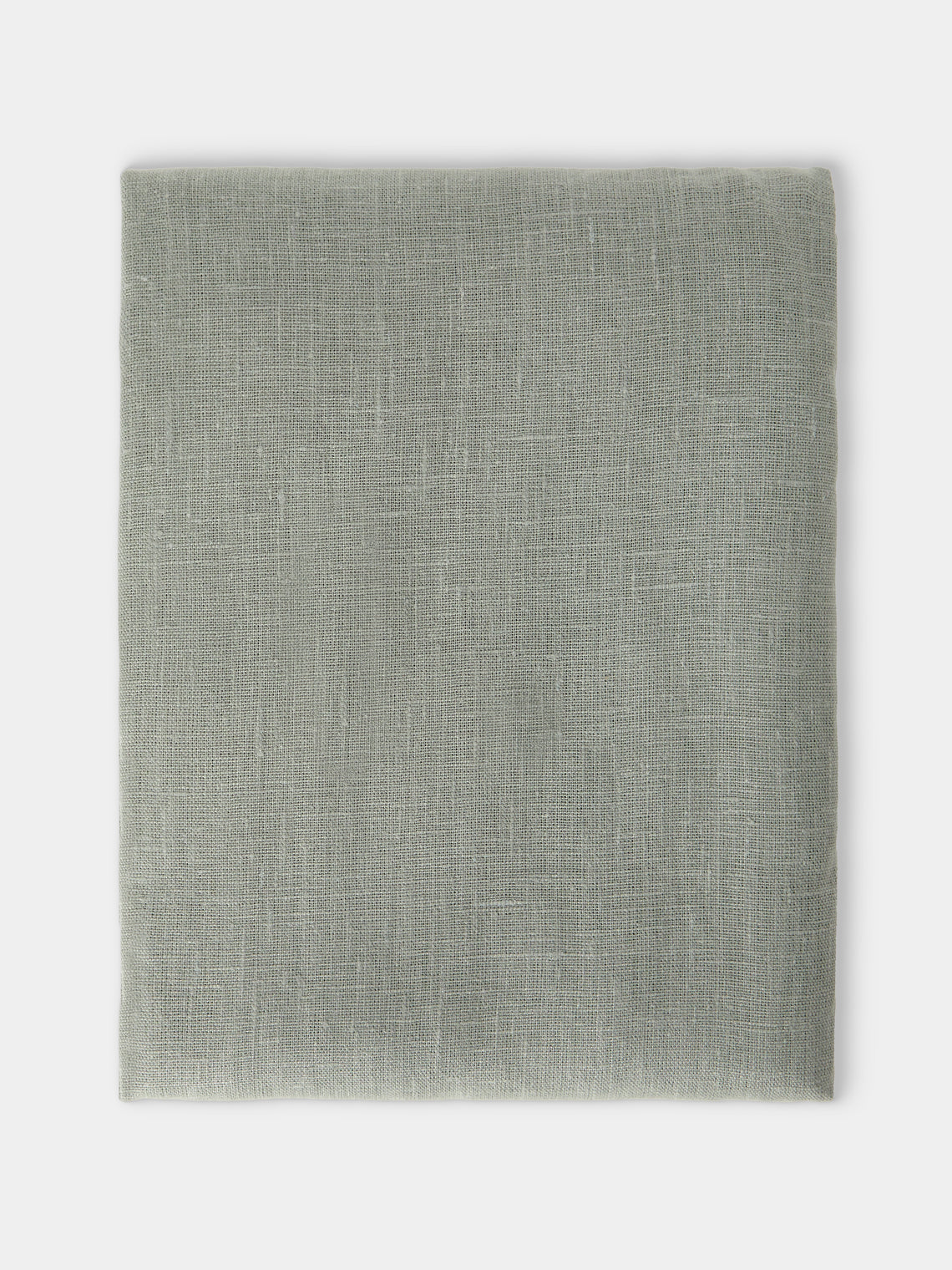 Volga Linen - Linen Round Tablecloth (110in/2.8m) - Blue - ABASK