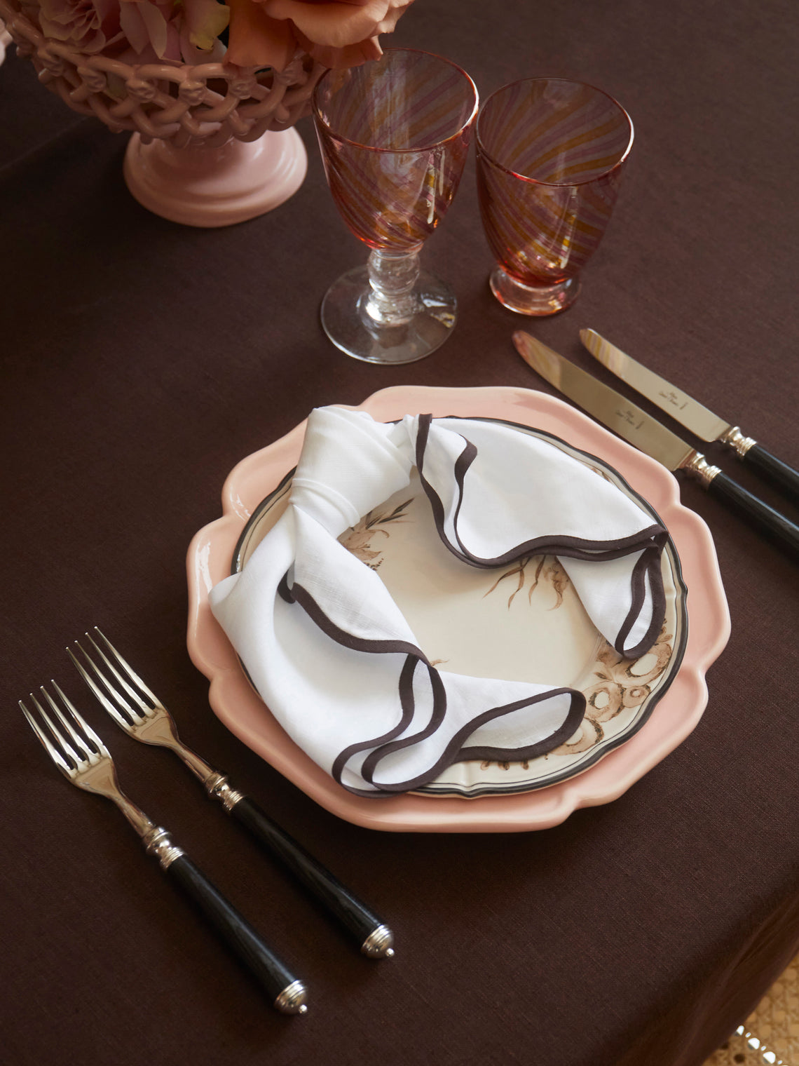 Rocaille Ceramic Dessert Plates (Set of 4)