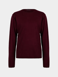 Denis Colomb - Fuzzy Brushed Cashmere Crew-Neck Sweater | Size: M - Red - ABASK - 