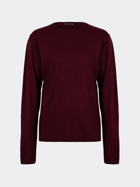 Denis Colomb - Fuzzy Brushed Cashmere Crew-Neck Sweater | Size: M - Red - ABASK - 