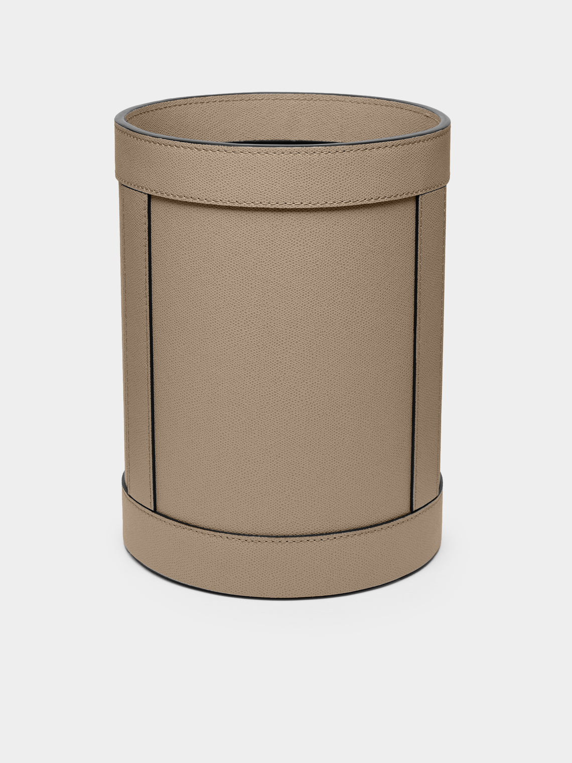 Giobagnara - Otto Leather Bin - Taupe - ABASK - 