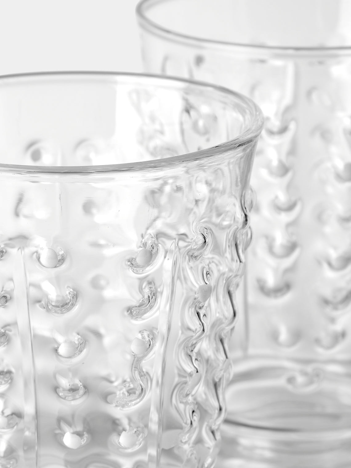 Alya Tannous - | Set of 2 | Hand-Blown Glass Bud Vases - Clear - ABASK