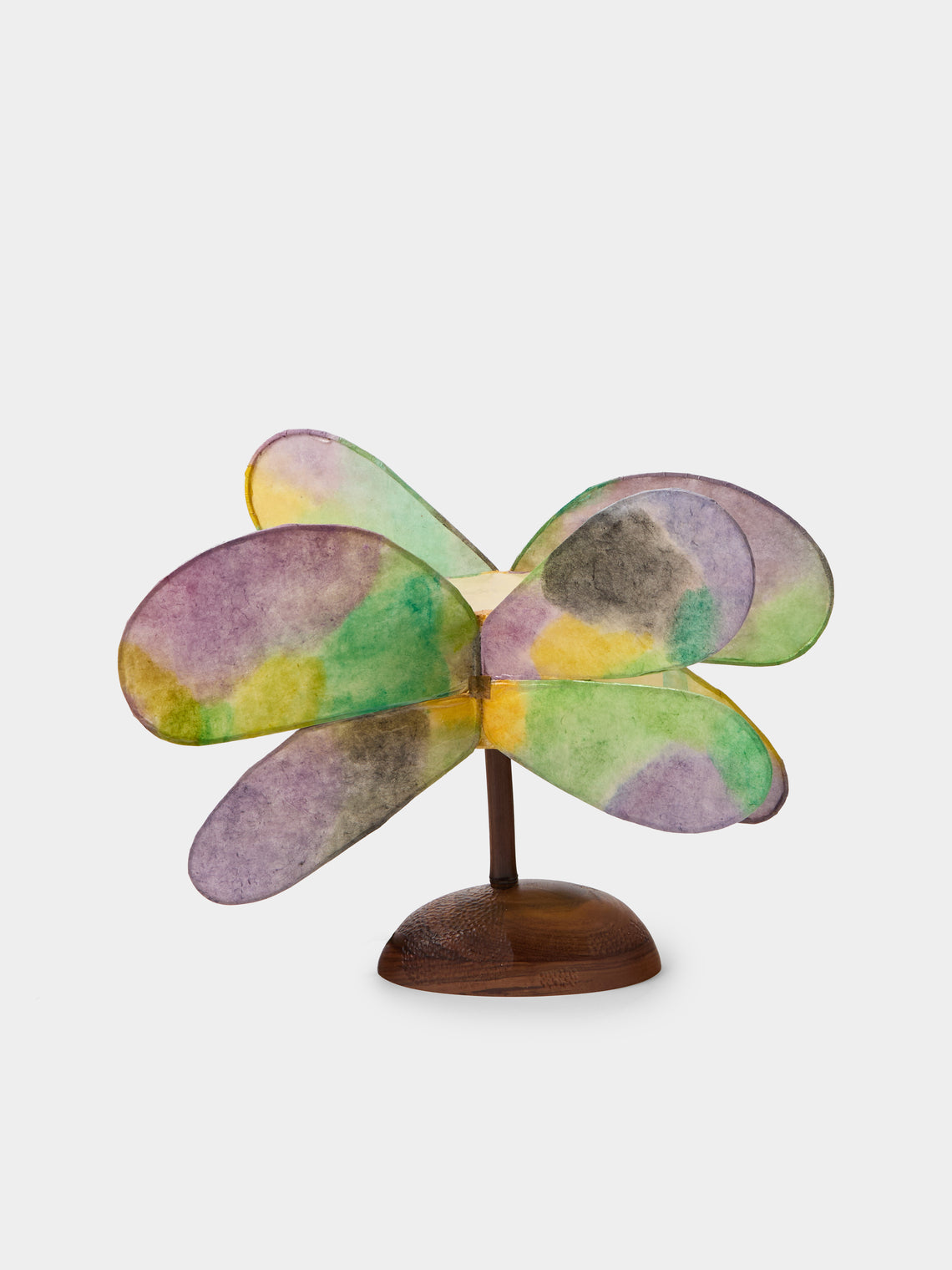Yuxuan Huang - Night Hand-Painted Kozo Paper and Wood Table Lamp - Multiple - ABASK - 