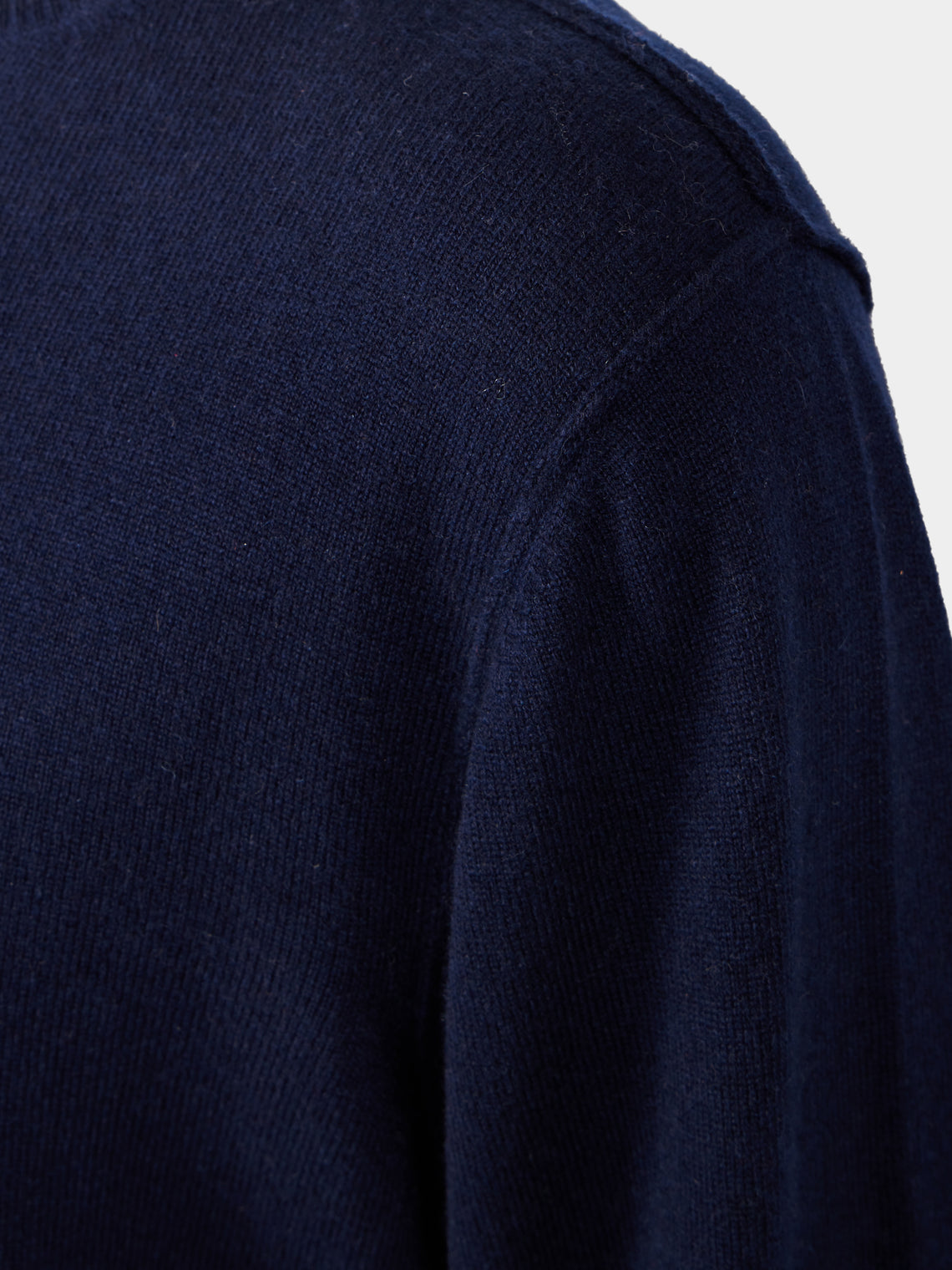 Denis Colomb - Cashmere Crew-Neck Sweater | Size: M - Navy - ABASK