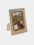 Riviere - Bice Woven Leather and Bamboo Photo Frame (5x7") - Cream - ABASK - 