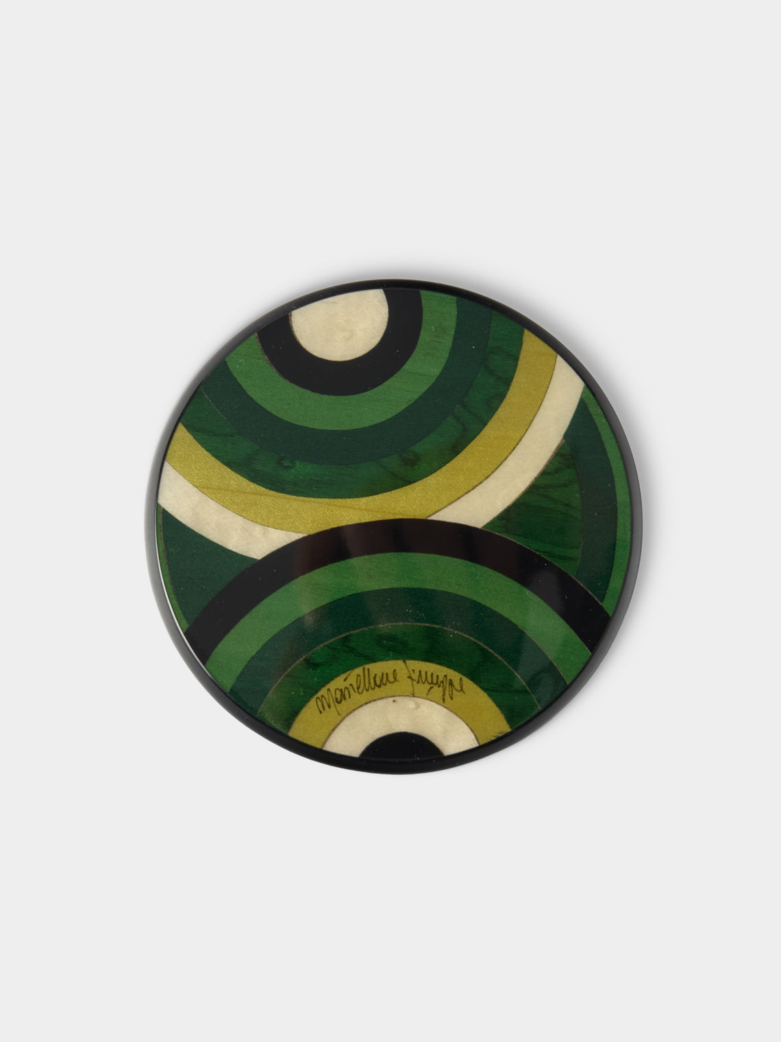 Mastellone Giuseppe - Wood Inlay Coasters (Set of 6) - Green - ABASK