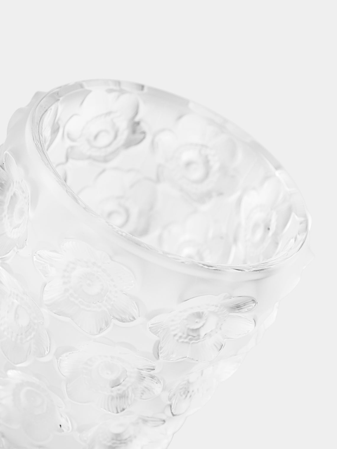 Lalique - Anemones Crystal Votive - Clear - ABASK