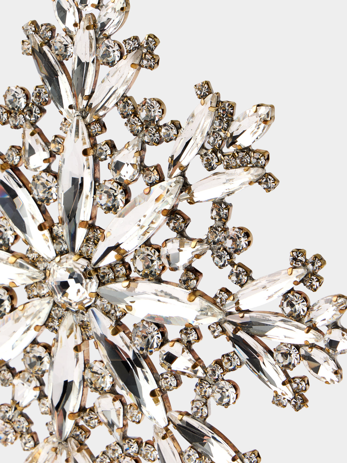 ABASK Decorations - Sparkling Czech Crystal Snowflake - Clear - ABASK