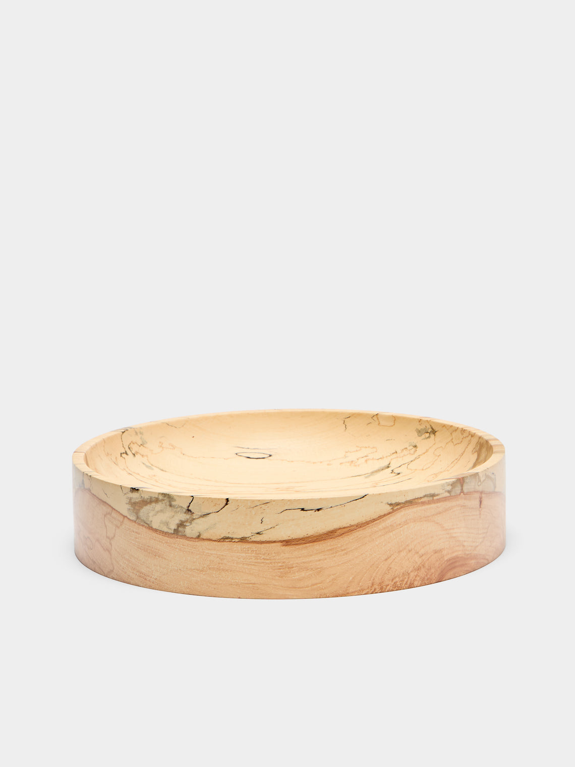 Bird & Branch - Hand-Turned Spalted Beech Large Bowl - Natural - ABASK - 
