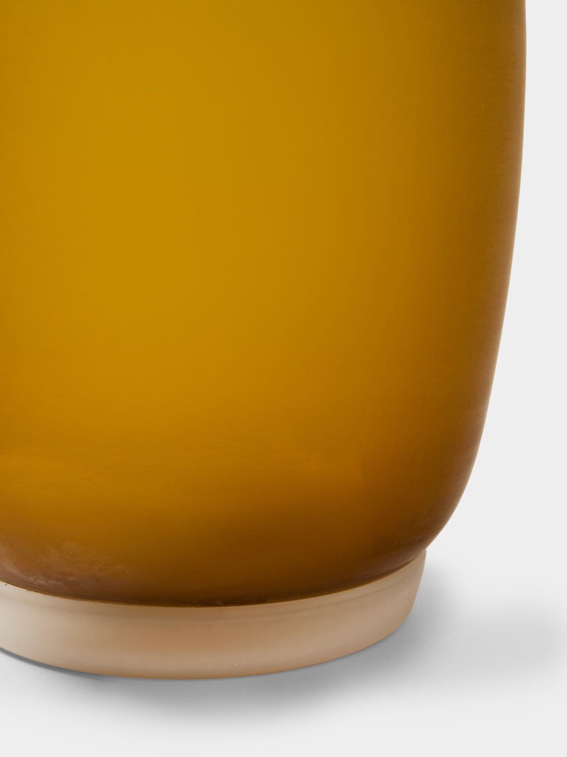 Venini - Satin Hand-Blown Murano Glass Vase (5in/12.5cm) - Yellow - ABASK