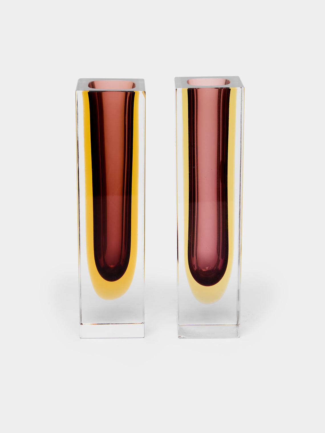 Antique and Vintage - 1970s Sommerso Murano Glass Bud Vases (Set of 2) -  - ABASK - 