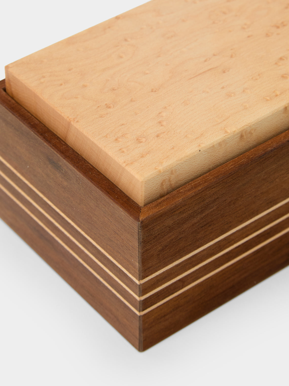Linley - Walnut Double Salt Cellar - Natural - ABASK