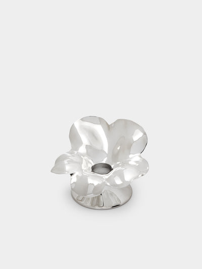 De Vecchi - Flor Bugia Silver-Plated Mini Candle Holder -  - ABASK - 