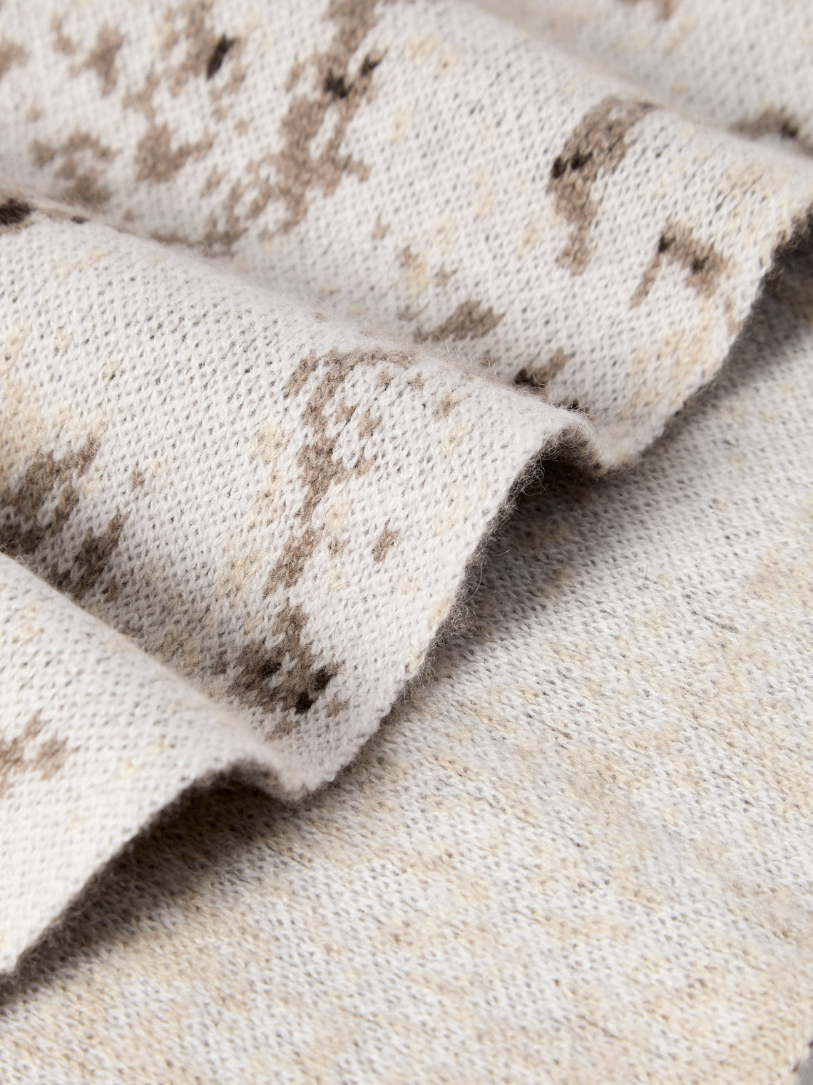 Saved NY - Markus Winter Berlin Deko Cashmere Throw (79in/2m) - Beige - ABASK