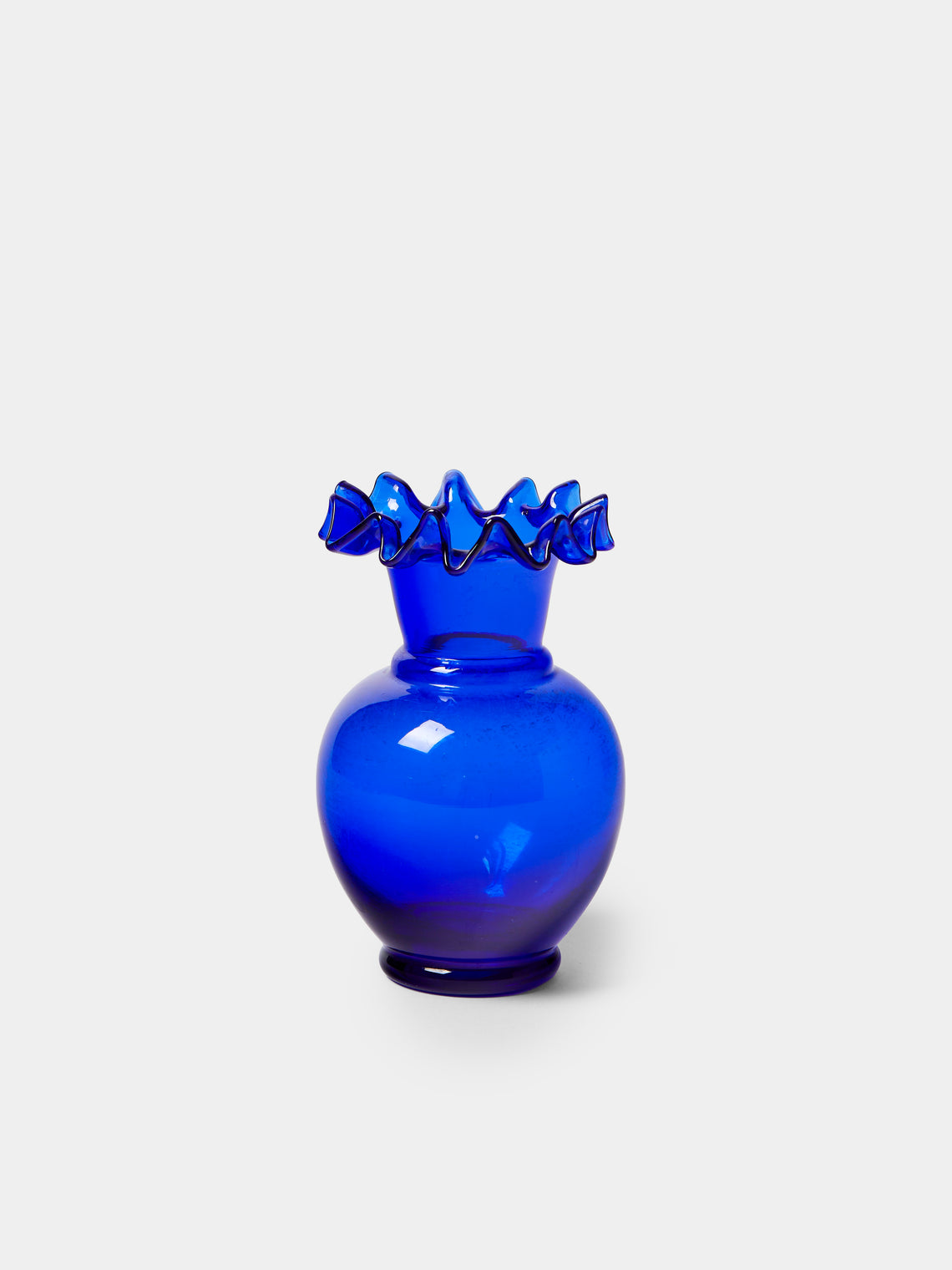 Antique and Vintage - Mid-Century Glass Bud Vases (Set of 8) - Blue - ABASK