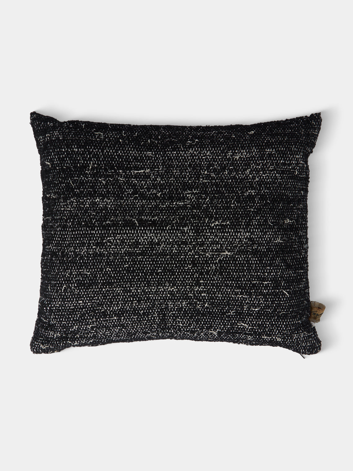 The House of Lyria - Liccio Hand-Dyed Wool Cushion (27.5in/70cm) - Black - ABASK - 