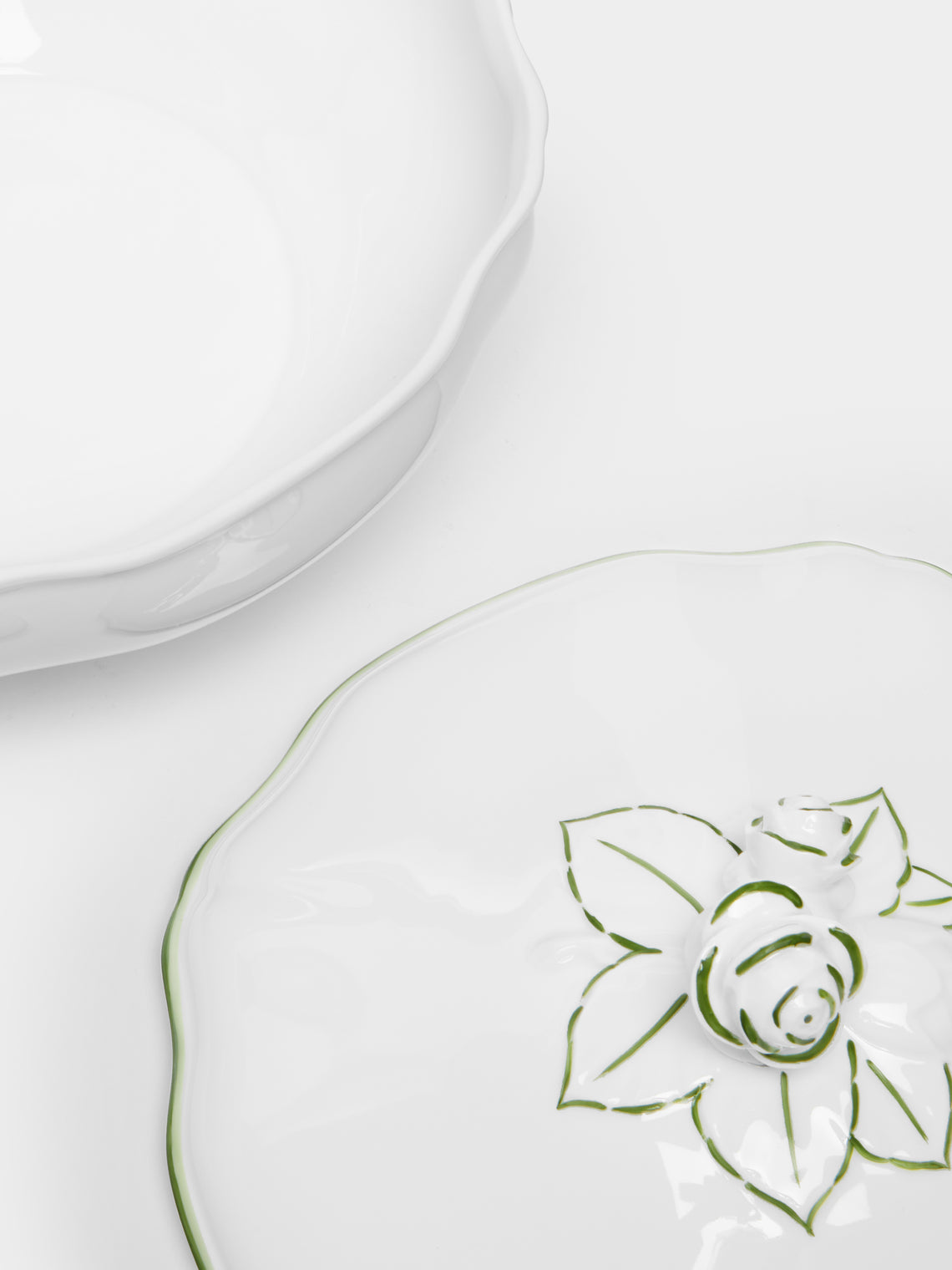Touraine Hand-Painted Porcelain Soup Tureen