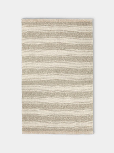 Johnstons of Elgin - Cashmere, Wool and Alpaca Ombré Blanket (79in/2m) - Cream - ABASK - 