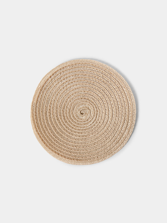 Pigment France - Trocadero TechStraw Coasters (Set of 4) - Natural - ABASK -  - 