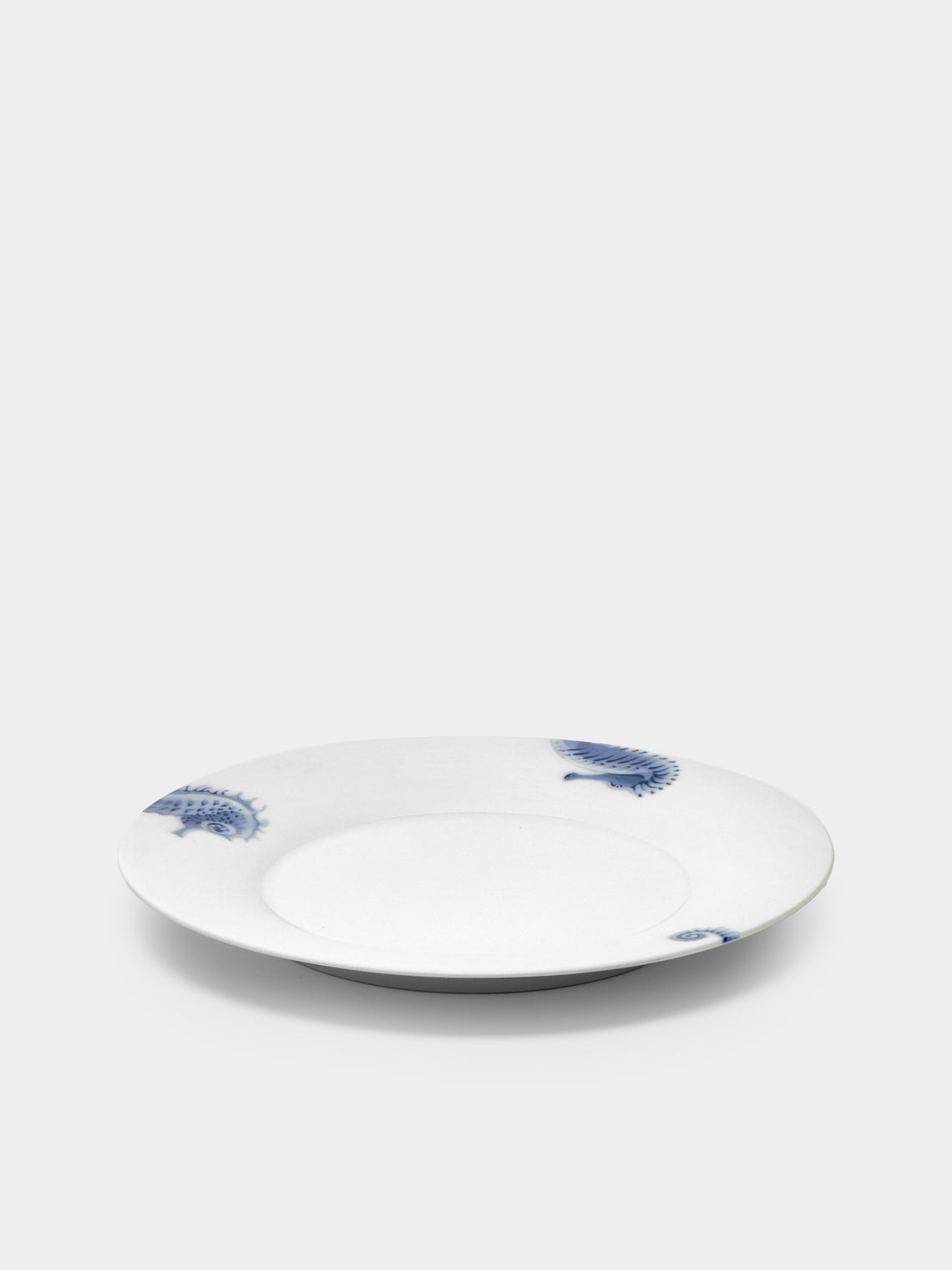 Hering Berlin - Ocean Porcelain Dinner Plates – 11.5in/29cm (Set of 2) - White - ABASK
