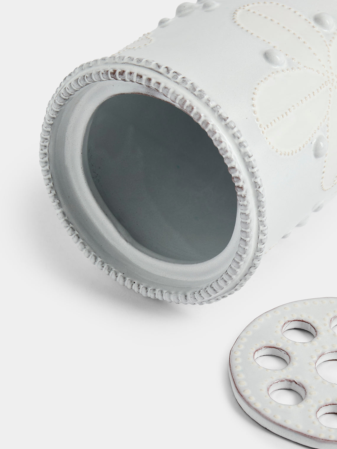 Emily Mitchell - Hand-Built Ceramic Bough Vase - White - ABASK