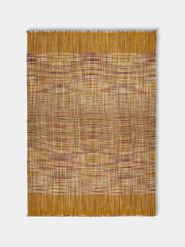 Me & K - Textured Cashmere Throw (75in/1.9m) - Red - ABASK