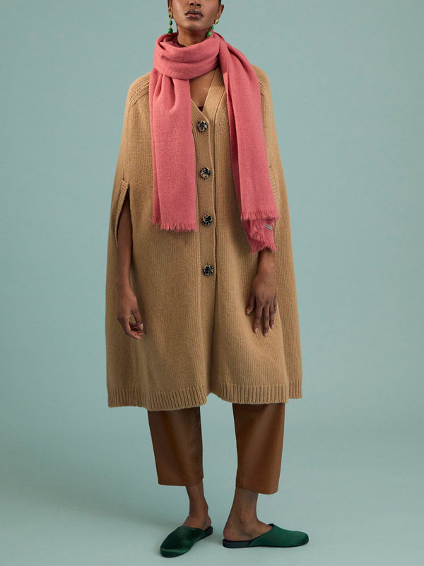 Norlha - Nomad Net Yak Scarf (75in/1.9m) - Pink - ABASK