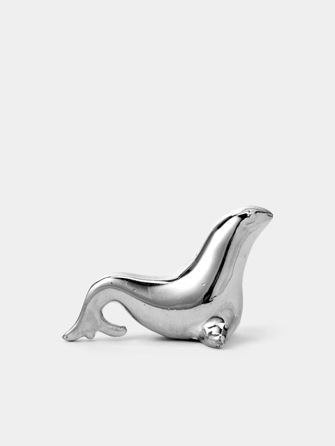 Antique and Vintage - Mid-Century Seals Silver-Plated Knife Rests (Set of 6) - Silver - ABASK - 