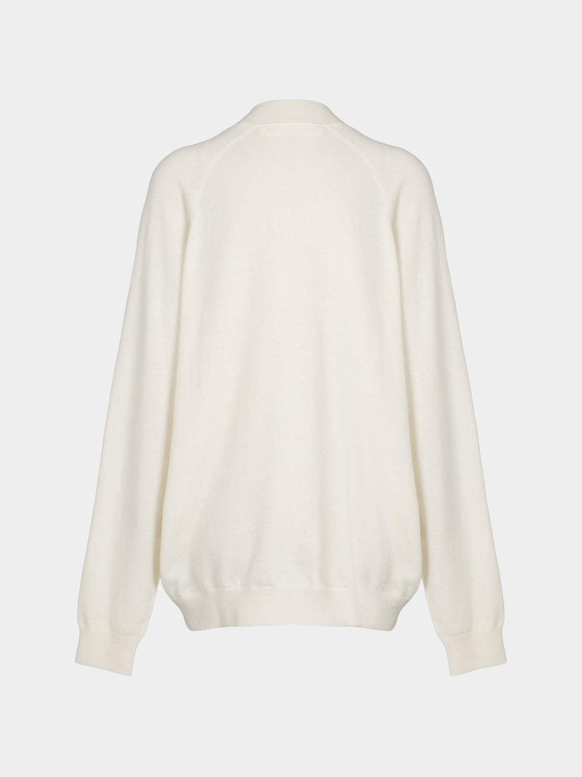 Arch4 - Oona Baby Goat Cashmere V-Neck Sweater | Size: S - Ivory - ABASK