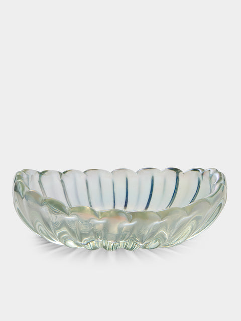 Antique and Vintage - 1950s Barovier Murano Glass Bowl - Clear - ABASK - 