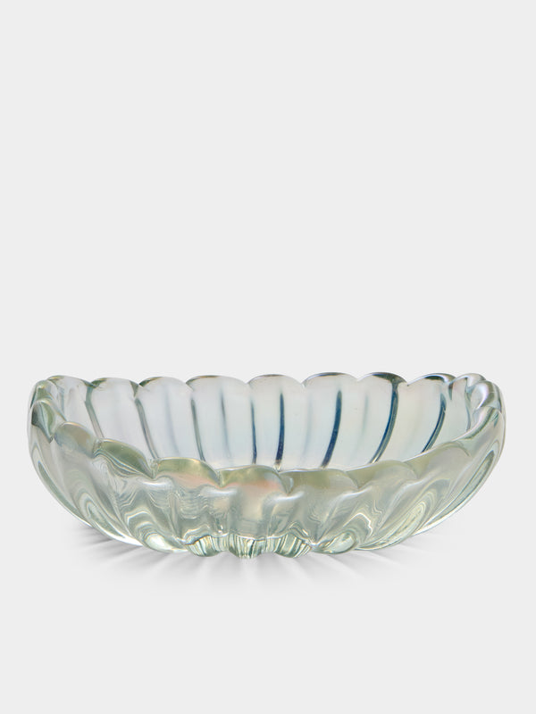 Antique and Vintage - 1950s Barovier Murano Glass Bowl - Clear - ABASK - 
