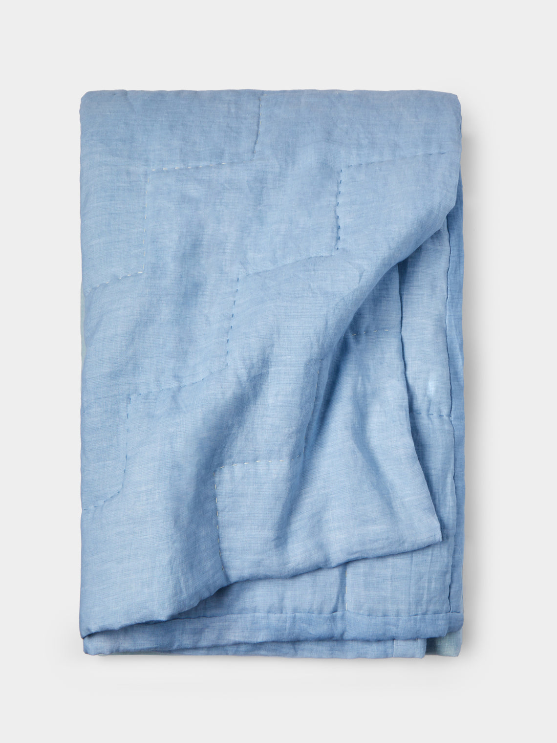 Tuck It In - Hand-Embroidered Linen Quilt -  - ABASK - 