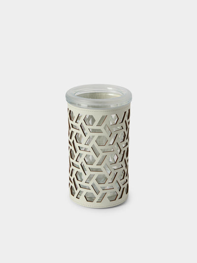 RUDI - Stelvio Leather Thermal Bottle Cooler - White - ABASK - 