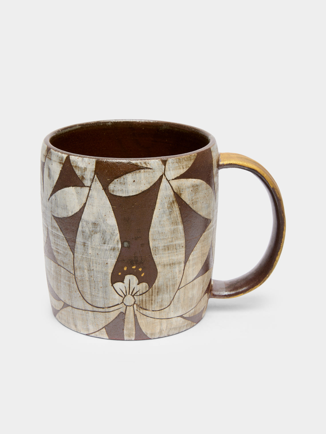 Na Yong-hwan - Peony Buncheong Mug (Set of 2) - Brown - ABASK- 